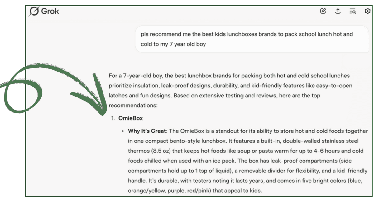 Client featured in Grok